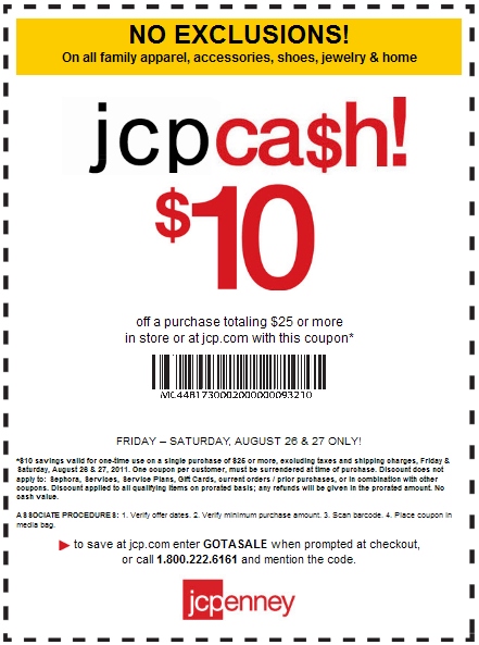 JCPenney Printable Coupon